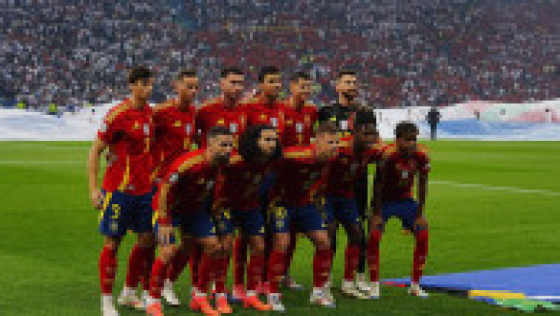 Selecţionata Spaniei a câştigat Campionatul European de fotbal - EURO 2024, duminică seara, pe Olympiastadion din Berlin, după ce a învins Anglia în finală, cu scorul de 2-1 (0-0). FOTO: Profimedia Images | Poza 7 din 23