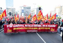 Proteste în Italia împotriva costului vieţii și a reînarmării: aproximativ 1,5 milioane de oameni au participat. „Nu ne pot opri”